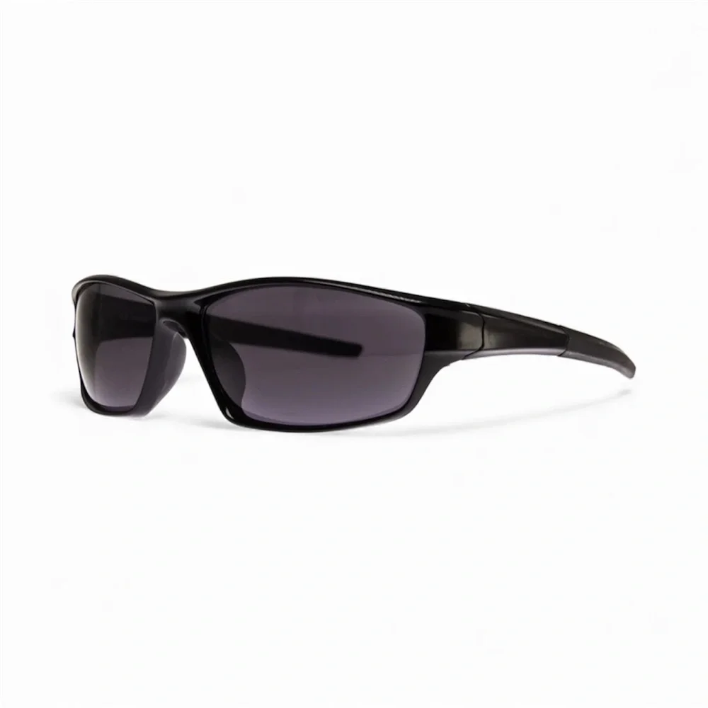 ASOS AJ Morgan black retro wraparound matrix sunglasses